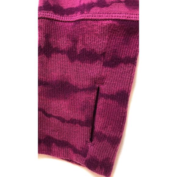 Athleta Sundown Pink & Purple tiedye sweatshirt  Oversized Modal/Poly/Lycra Med - Picture 5 of 9